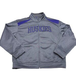 Campus Drive Washington Huskies Women's Gray Purple Full Zip Jacket, Size L